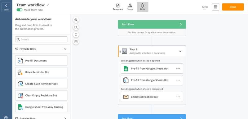 airSlate screen